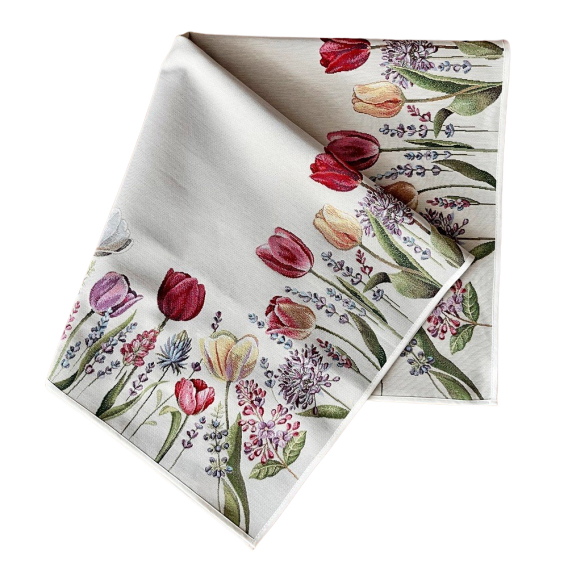 Gobelínový obrus Tulipány 100x100cm