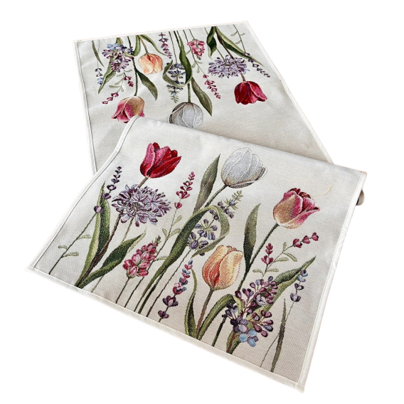 Gobelínový obrus Tulipány 100x100cm