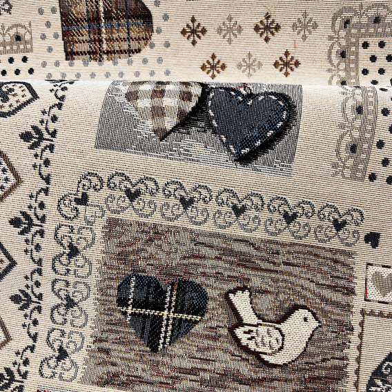 Obliečka na vankúš  Modré srdiečka