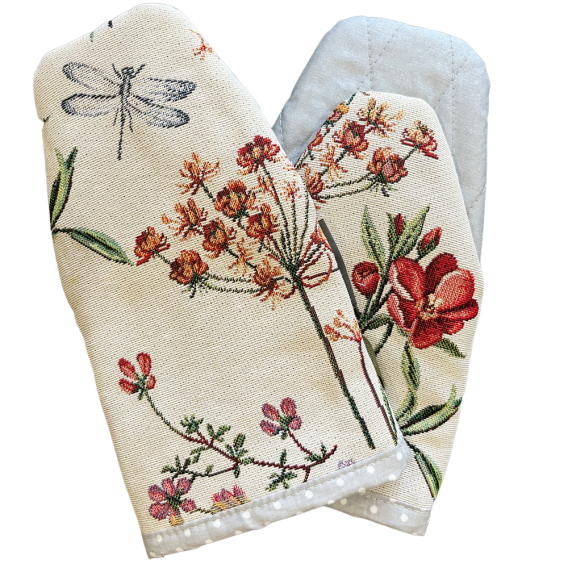 Gobelínová kuchyňské rukavice s teflonem a magnetem Luka