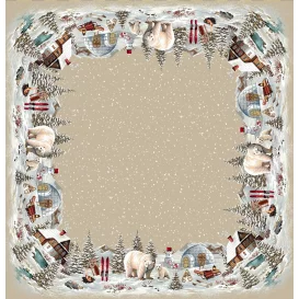 Gobelínový obrus Ľadový medveď 100x100cm