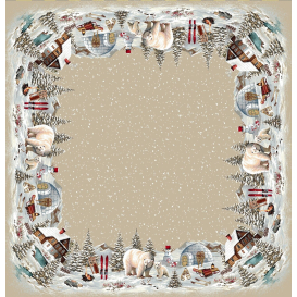 Gobelínový obrus Ledový medvěd 100x100cm