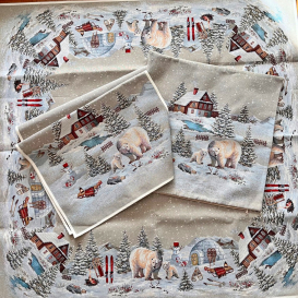 Gobelínový obrus Ľadový medveď 120x140cm