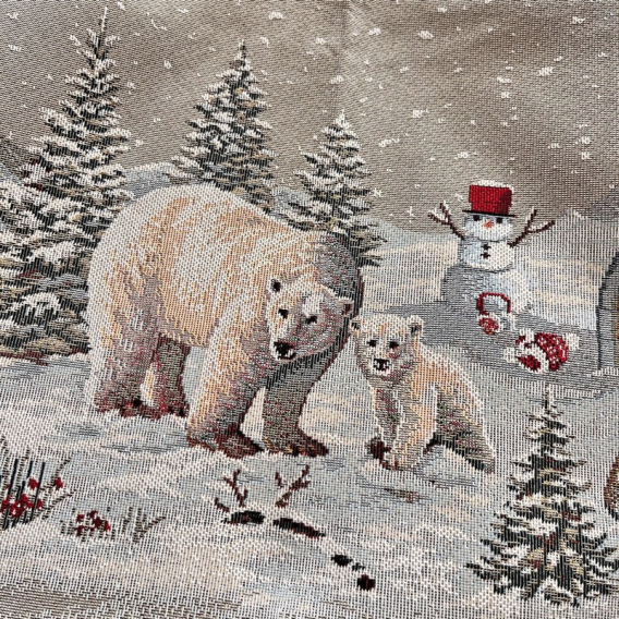 Gobelínový obrus Ledový medvěd 100x100cm