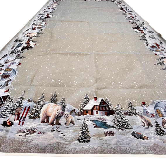 Gobelínový obrus Ľadový medveď 100x100cm