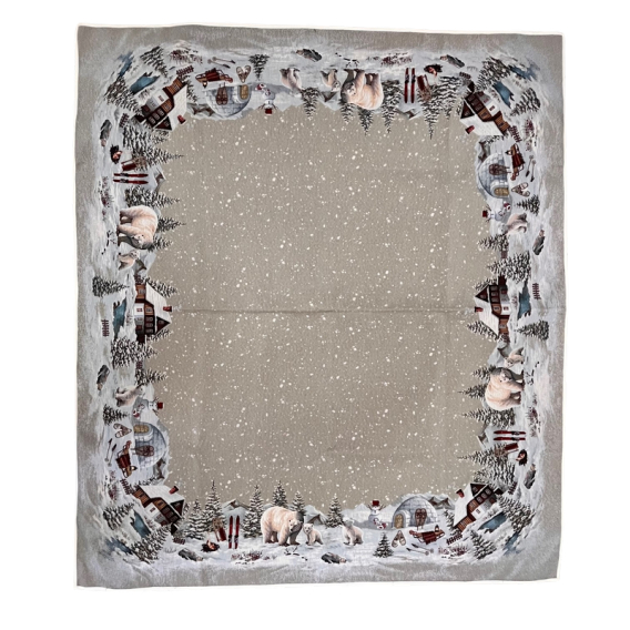 Gobelínový obrus Ledový medvěd 100x100cm