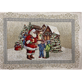 Gobelinový obrus Mikuláš v meste 2 35x50cm