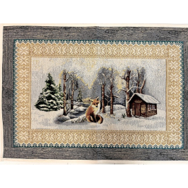 Gobelínový obrus Zima na jezere 35x50cm