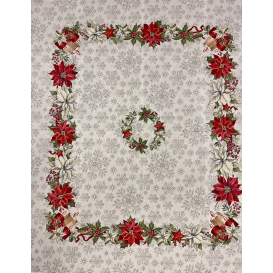 Gobelínový obrus Vianočná ruža 4 120x140cm