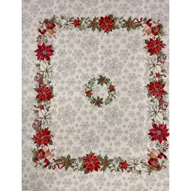 Gobelínový obrus Vianočná ruža 4 120x140cm