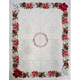 Gobelinový obrus Vianočná ruža 3 140x180cm