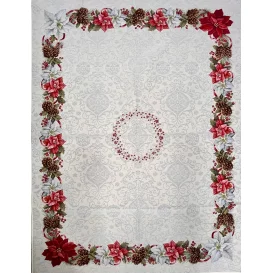 Gobelinový obrus Vianočná ruža 3 140x180cm