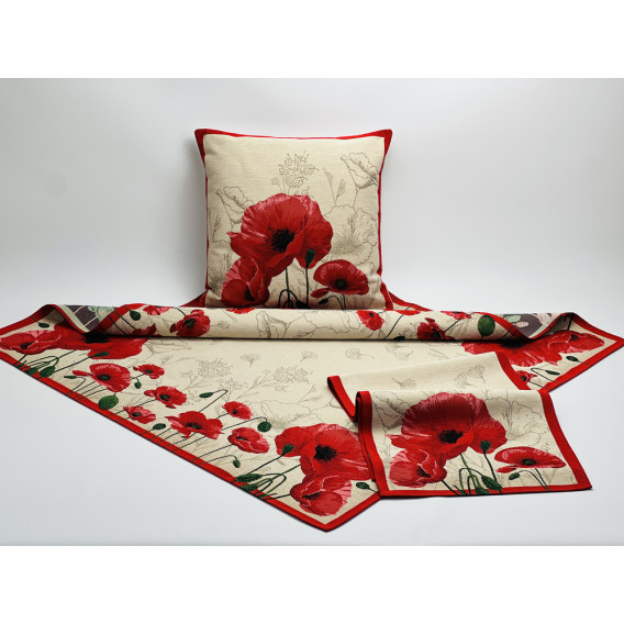 Gobelínový  ubrus maky 3 100x100cm