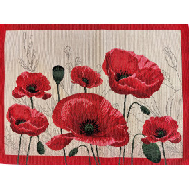 Gobelínový  ubrus maky 3 35x45cm