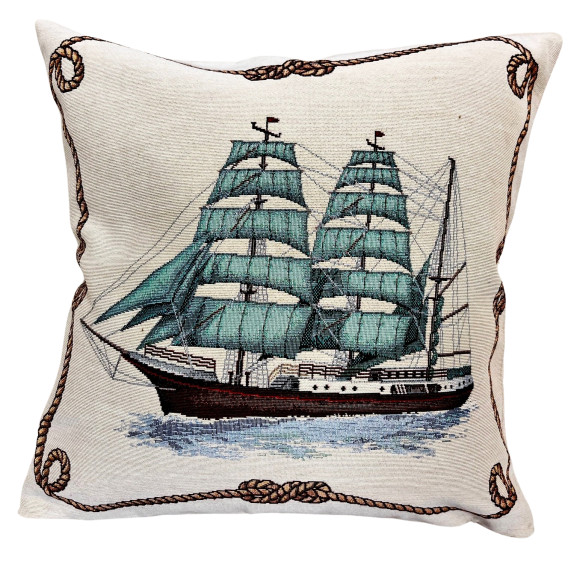 Gobelínová obliečka Námorník/loď 45x45
