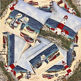 Gobelínový obrus Hnedé kvety 100x100cm