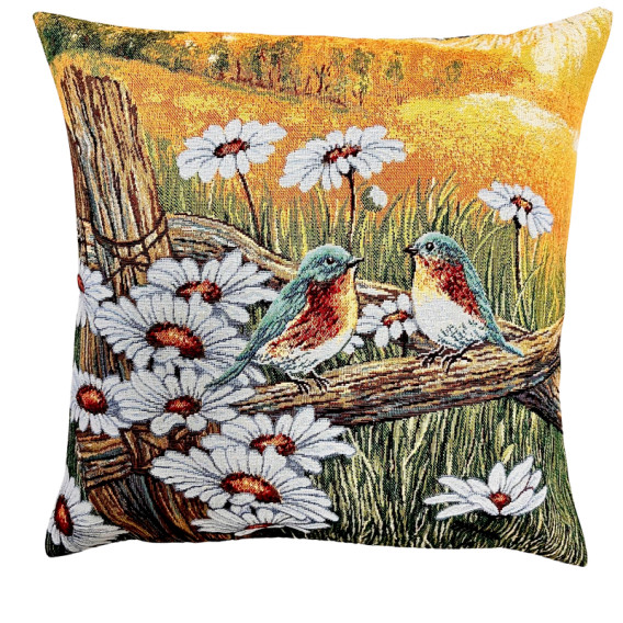 Gobelínový povlak  Vtáčci na louce 45x45