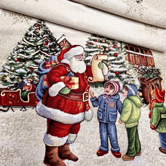 Gobelinový obrus Mikuláš v meste 2 45x140cm
