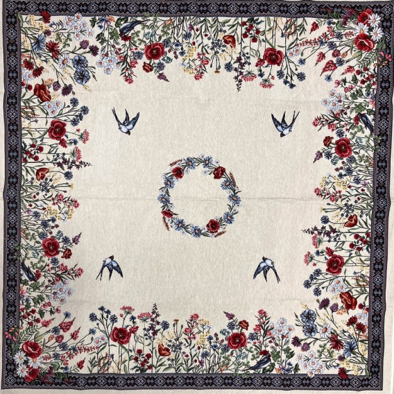 Gobelínový ubrus Vlaštovky 100X100cm