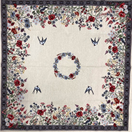 Gobelínový ubrus Vlaštovky 100X100cm