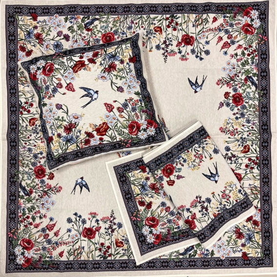 Gobelínová povlak Vlaštovky 45x45cm