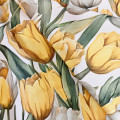 Obrus teflónový  Žlté a biele tulipány