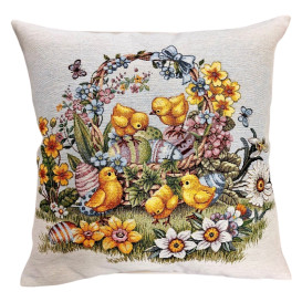 Gobelínová povlak Kuřátka 45x45cm