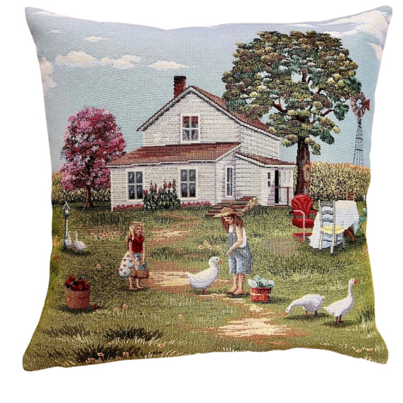 Povlak Husy na věsnici 2 45x45cm