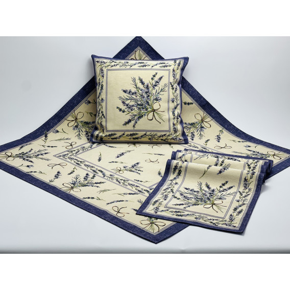 Gobelínový  ubrus Levandule 5  100x100cm