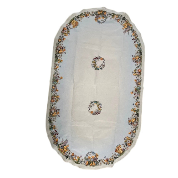 Gobelínový veľkonočný obrus Hravé kuriatka ovál 140x180cm