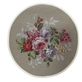 Gobelínový obrus Ružový sad mokka kruh 27cm