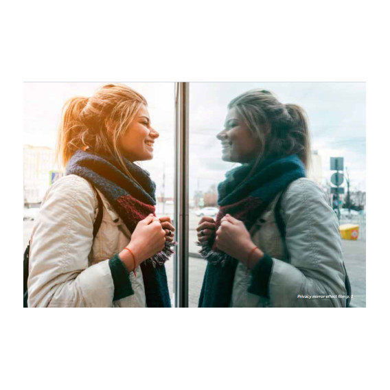 Protislnečná fólia Stredná - zrkadlová 0,75x2m