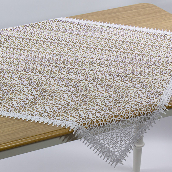 Krajkový obrus biely 058
