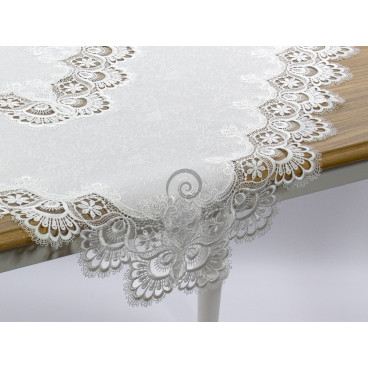 Krajkový obrus biely 088
