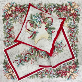 Vánoční gobelínový ubrus Hvězda