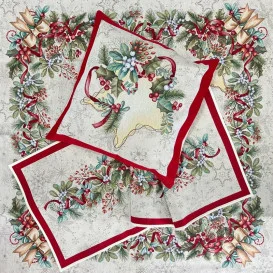 Vánoční gobelínový ubrus Hvězda
