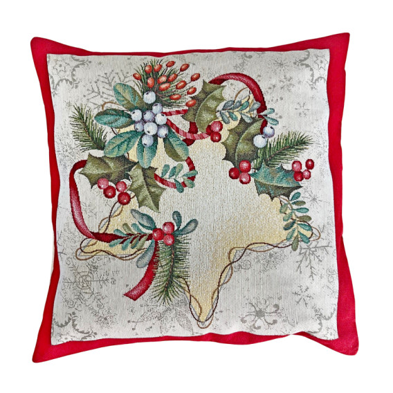 Vánoční gobelínový ubrus Zasněžený les 2-zelený