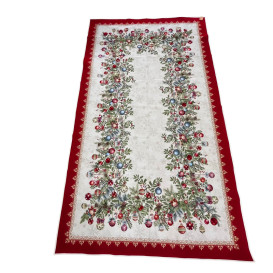 Vianočný gobelínový obrus vianočný veniec 3 rôzne rozmery