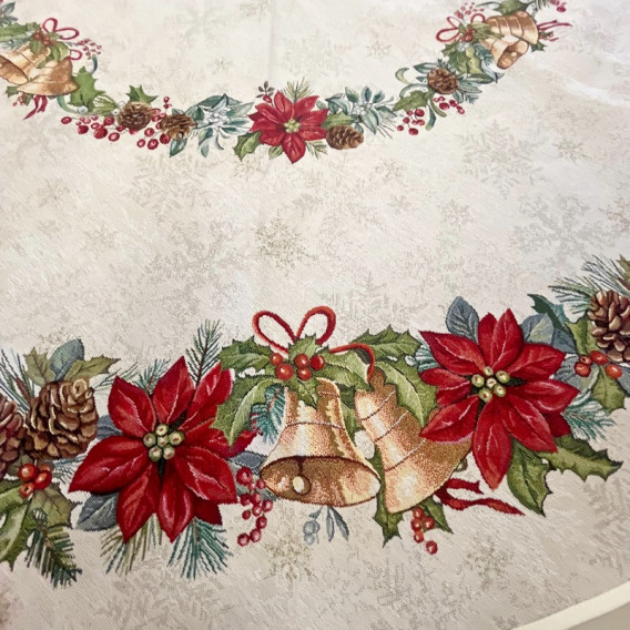 Vianočný gobelínový obrus Zvončeky