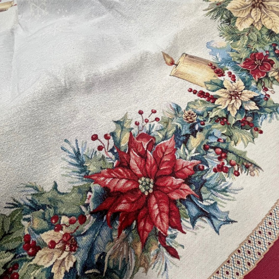 Gobelínový obrus  Vianocné ruže