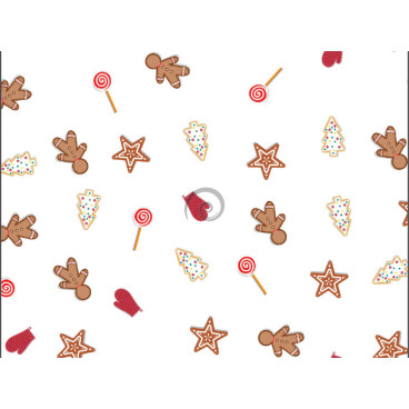 Obrus teflónový vianočný - ryb07