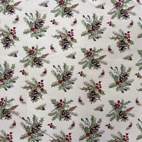 Gobelínový ubrus Šišky / metráž