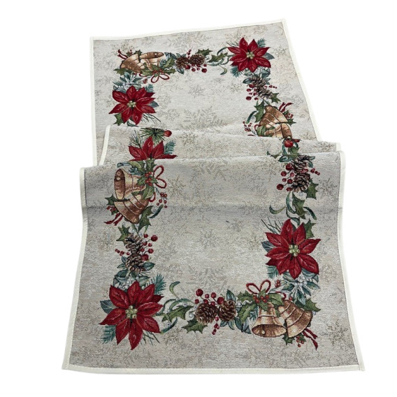 Vianočný gobelínový obrus Zvončeky