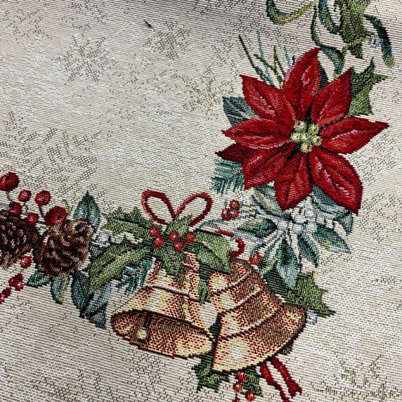 Vianočný gobelínový obrus Zvončeky