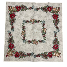 Vánoční gobelínový ubrus Zvonky