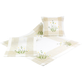 Obrus vyšívaný  margaréty 5360