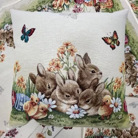 Gobelínový obrus veľkonočný - Zajačiky 2 rôzne rozmery