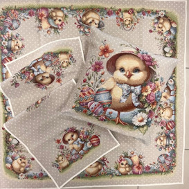 Gobelínový obrus veľkonočný - Roztomilé kuřátko ruzne rozmery