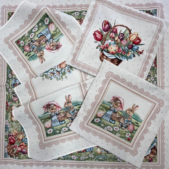 Gobelínový obrus veľkonočný - Romantická veľká noc rôzne rozmery