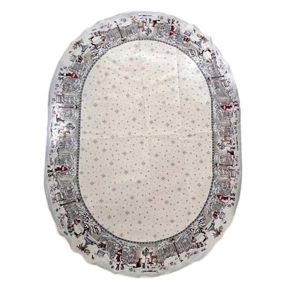 Gobelínový ubrus Zasnežený les 100x100cm